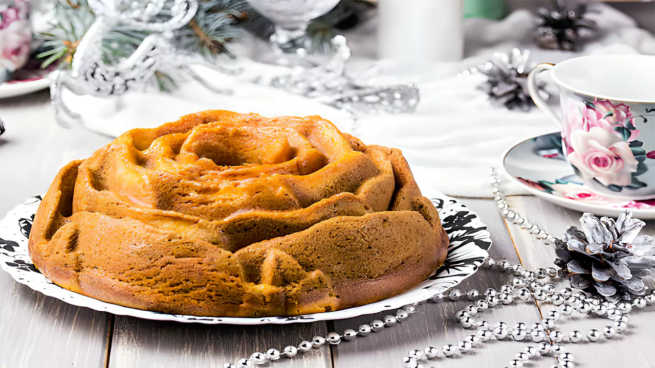 Intricately designed Bundt pan showcasing its elegant pattern