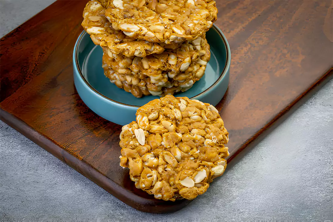 Rice Krispie Treats with nutritional information against a fitness backdrop, illustrating their role in fitness regimes