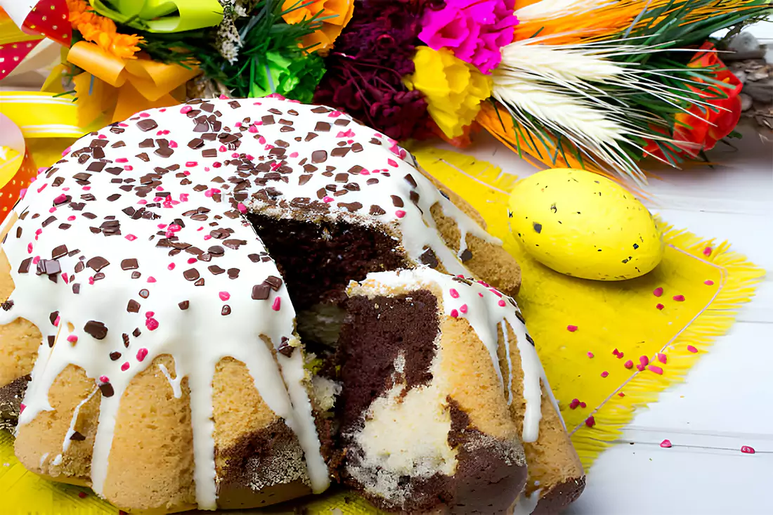 Image showcasing various unique and intricate Bundt cake designs