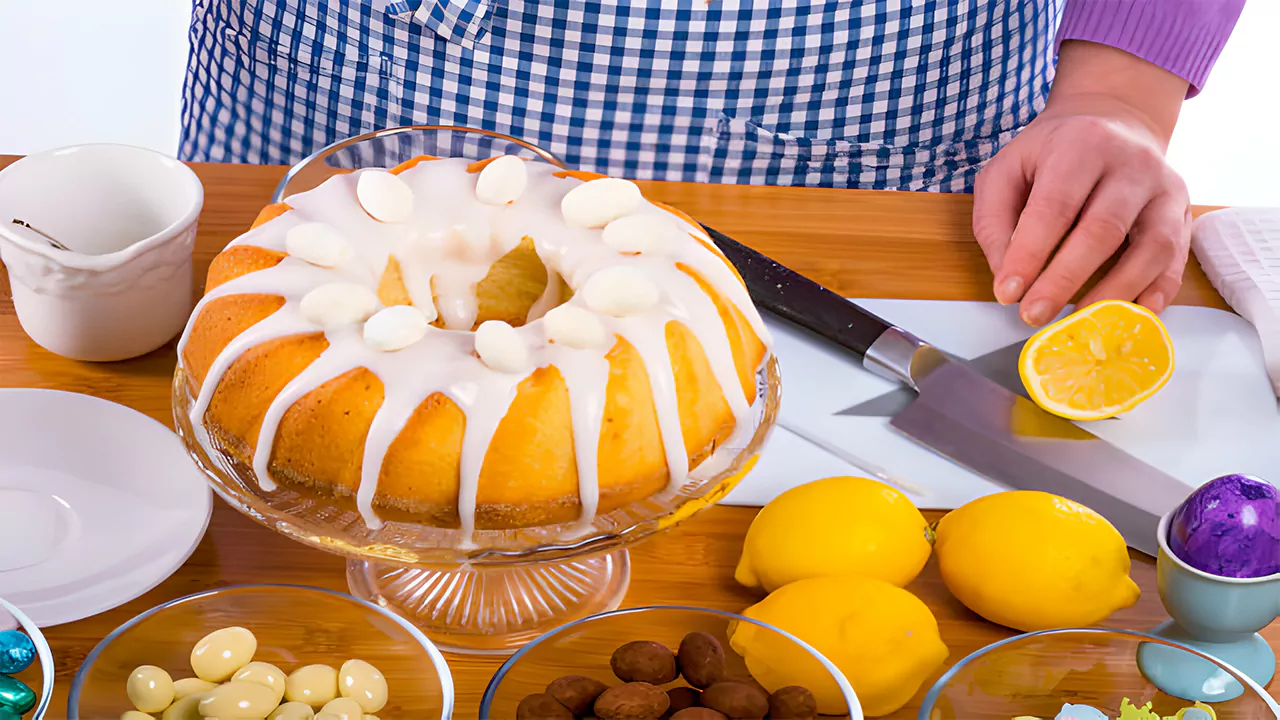 Cover image of a guidebook featuring a beautifully crafted Bundt cake