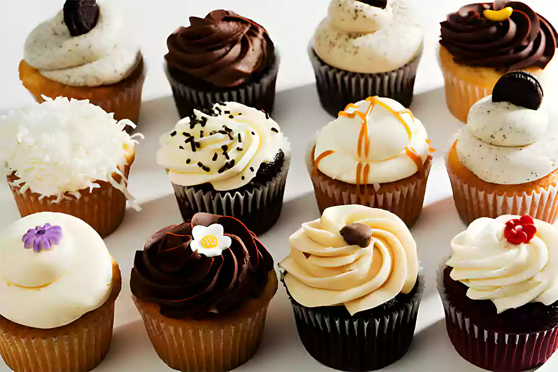 An assortment of Hostess CupCakes showcasing various flavors and colors