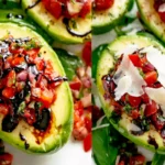 Enjoy our Bruschetta Stuffed Avocados recipe,