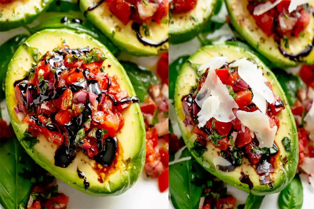 Enjoy our Bruschetta Stuffed Avocados recipe,