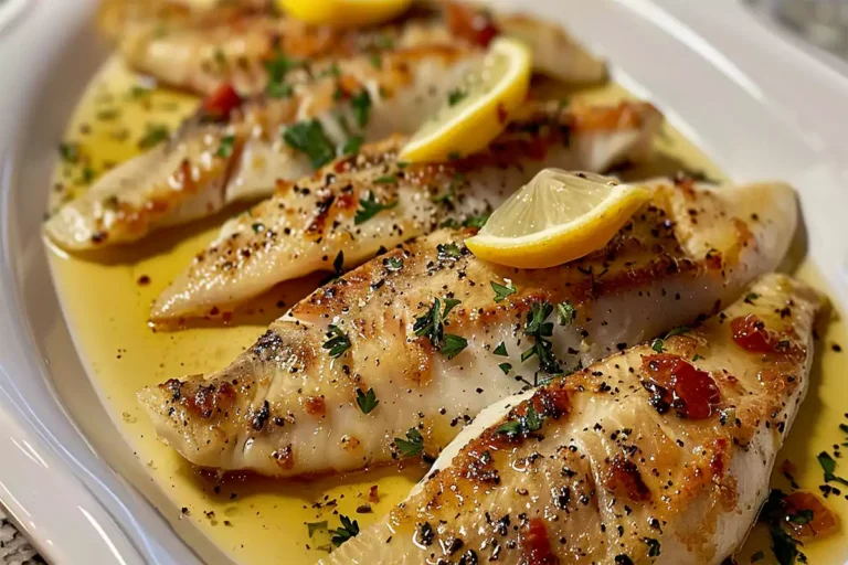 Recette Classique de Filets de Sole Sauce Citron - Simple et Délicieuse