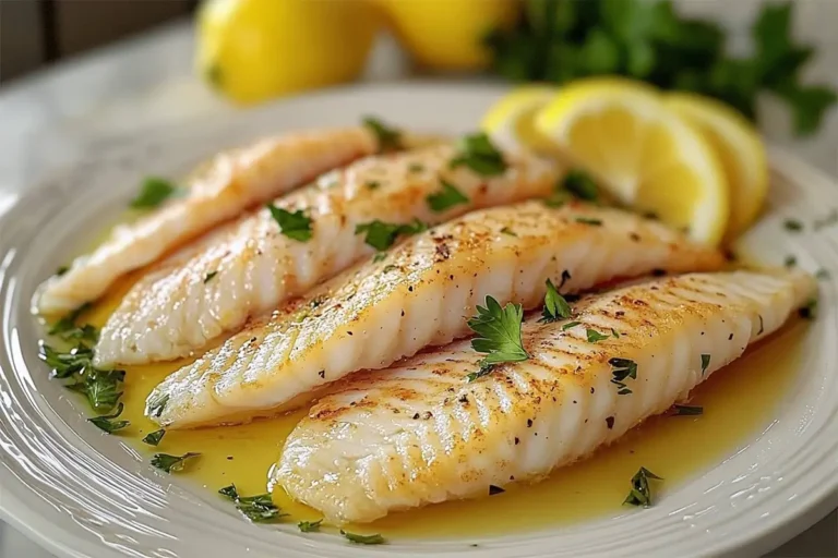 Filets de sole au citron et persil, plat léger et savoureux